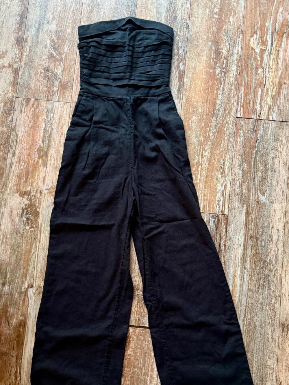 Abercrombie & Fitch Strapless Linen Jumpsuit XXS